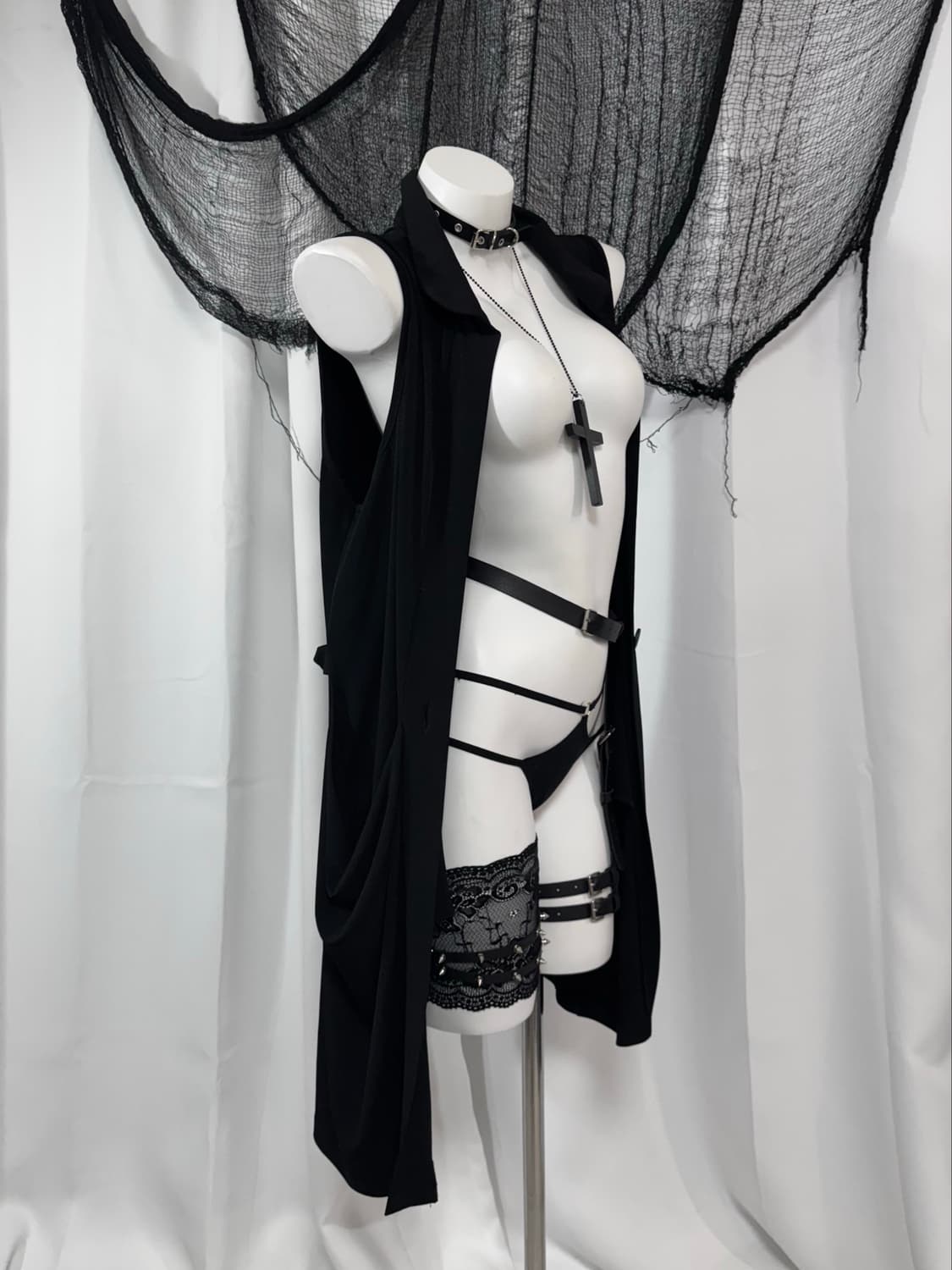 black detail long cardgian 상품이미지3