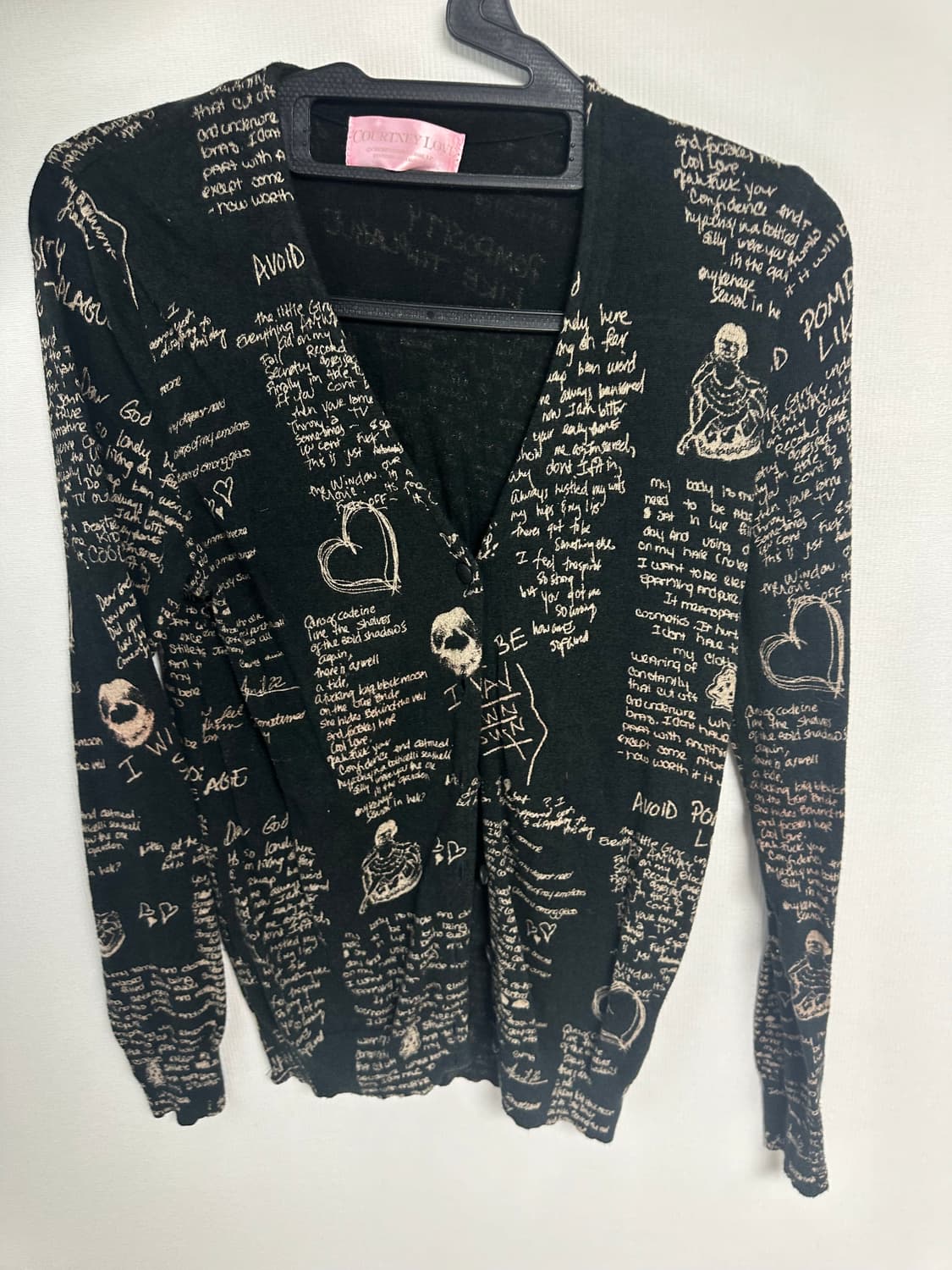 히스테릭글래머 패턴 레터링 가디건 빈티지 상품이미지1