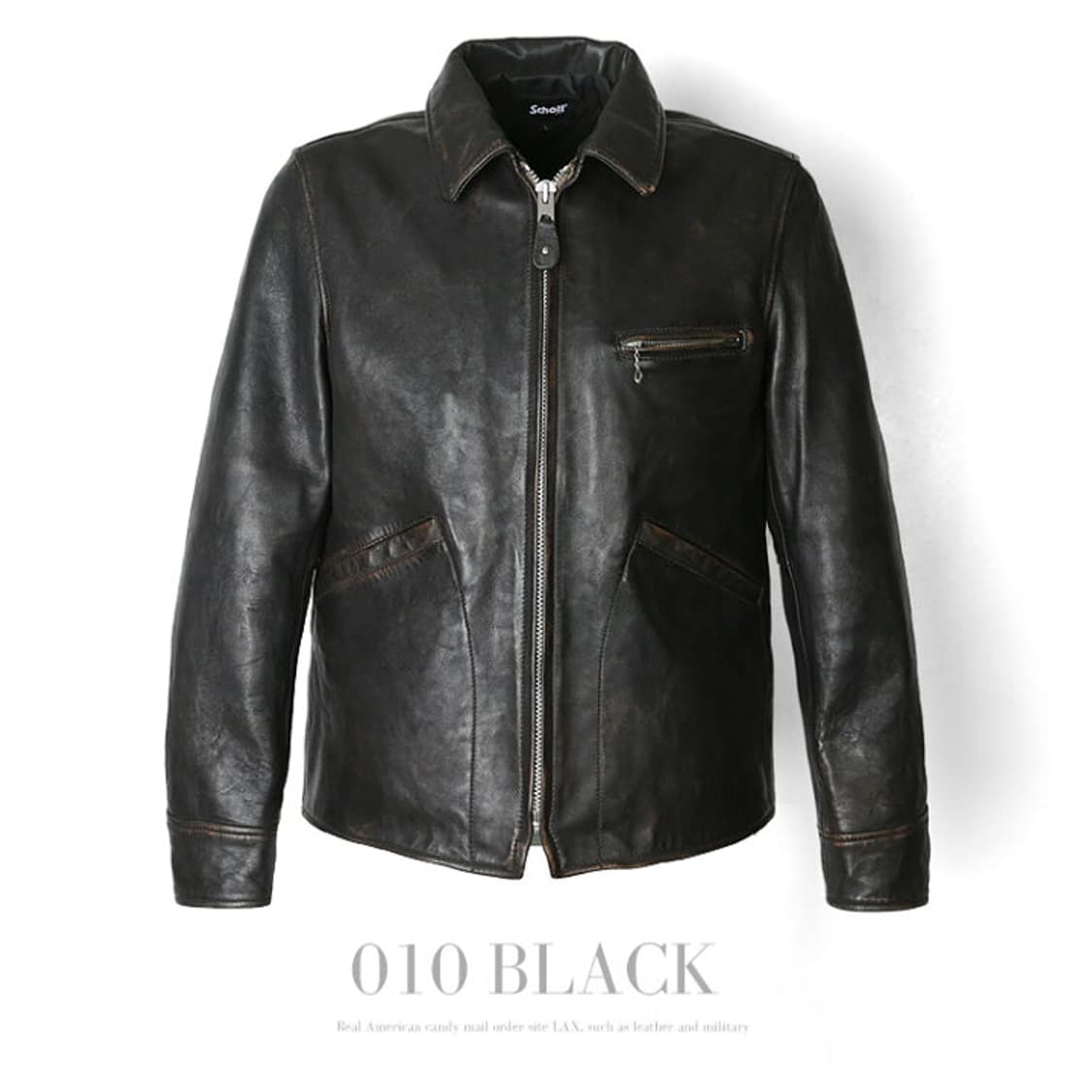 Schott 싱글 가죽 자켓 상품이미지1