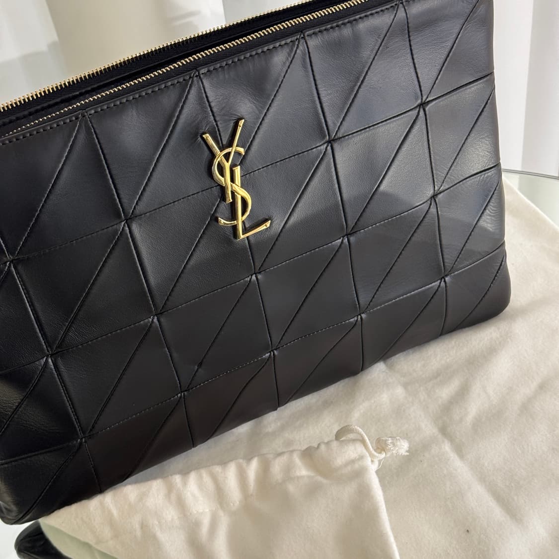 [정품] 입생로랑 제이미 퀄팅 클러치 라지 상품이미지2