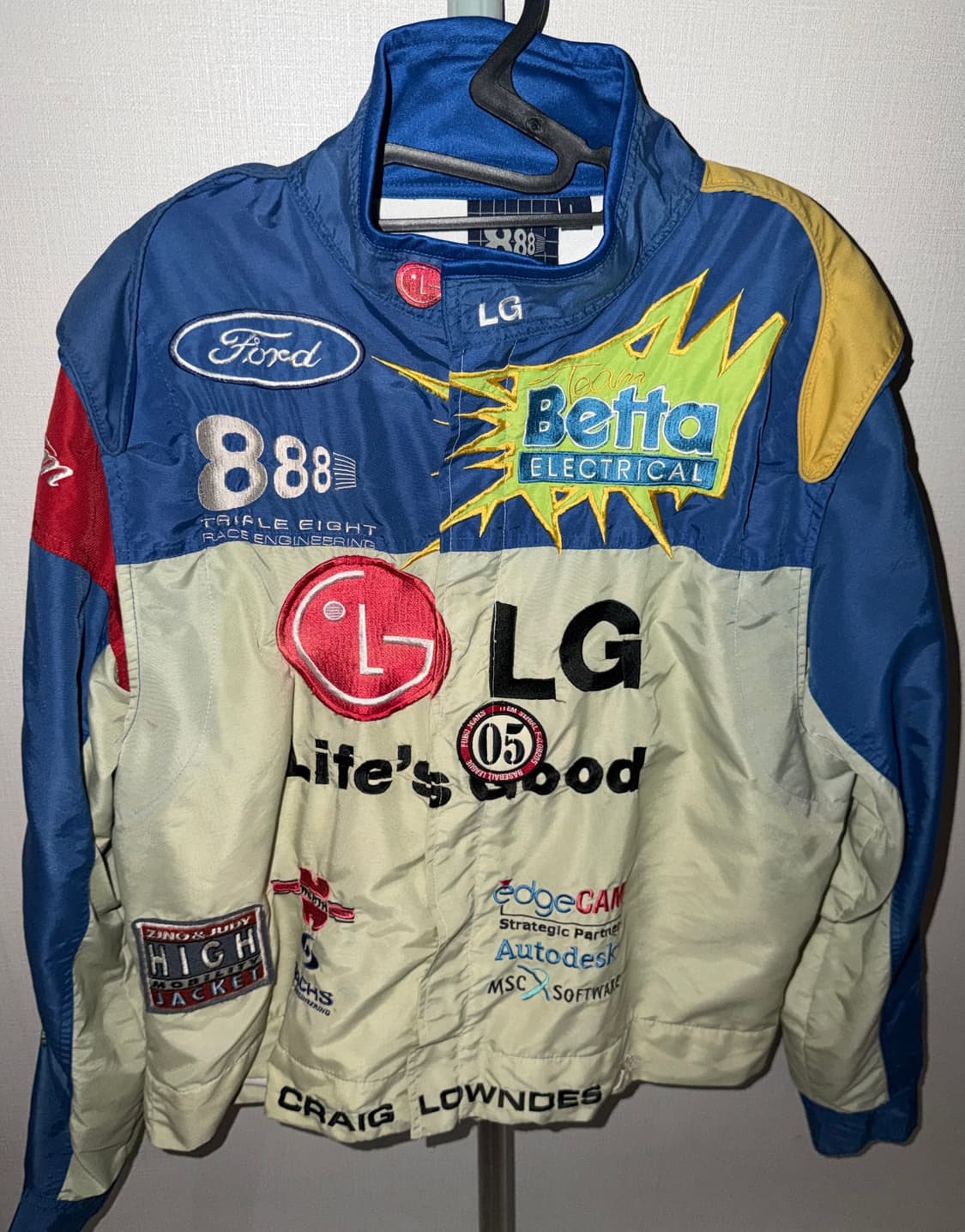 폴드 빈티지 나일론 레이싱 자켓 상품이미지3