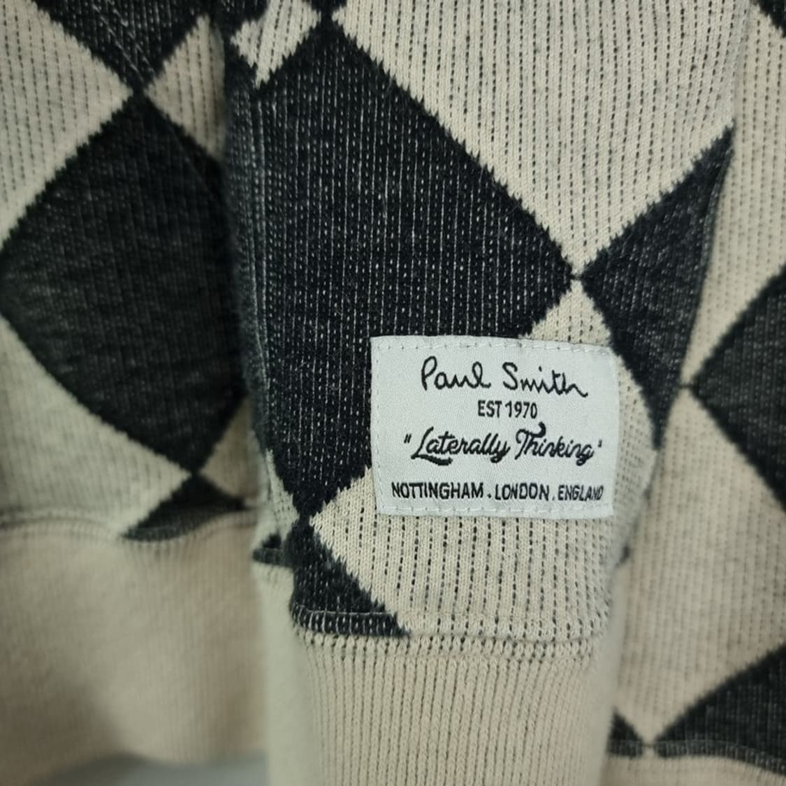 [폴스미스 재팬] 다이아몬드 아가일 체크 슬림핏 후드 집업 P01455 상품이미지6