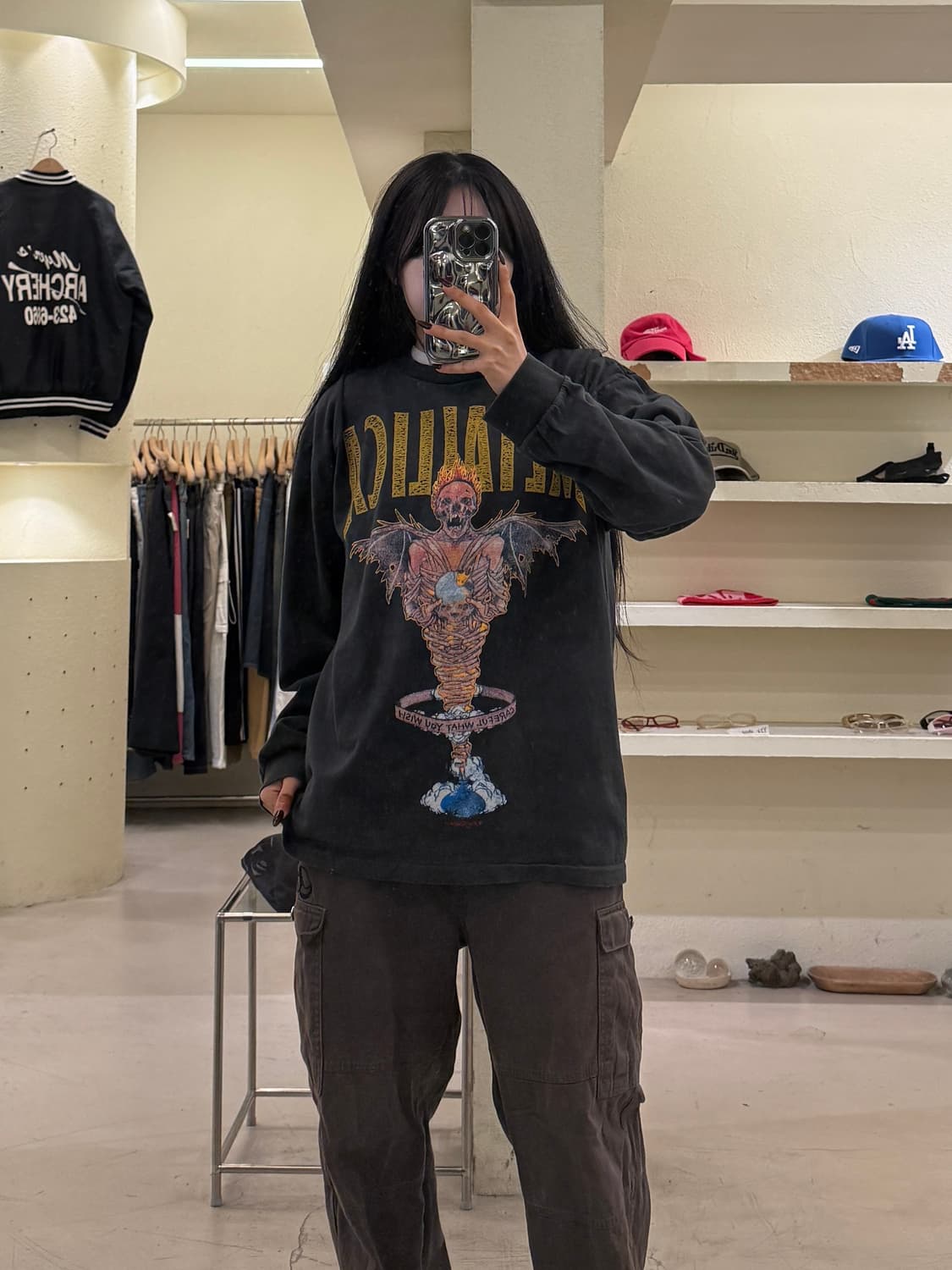 빈티지 메탈리카 King Nothing 아트워크 롱슬리브 U1581 상품이미지1