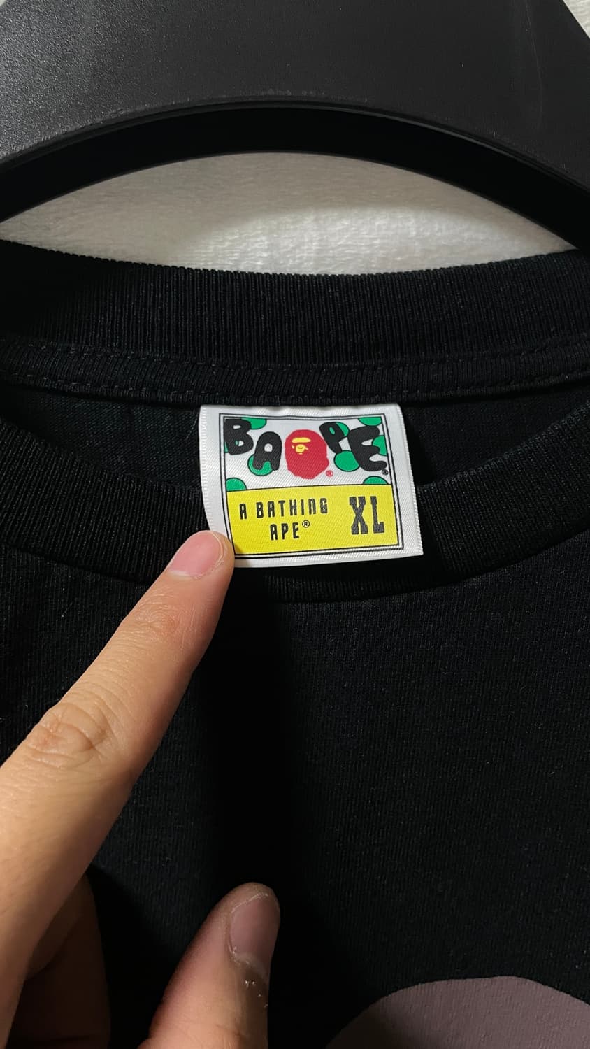 XL 베이프 반팔 티셔츠_ 아이러브 베이프 블랙 상품이미지5