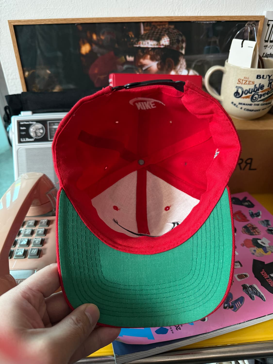 90's nike 민희진 나이키 볼캡 RED 상품이미지4