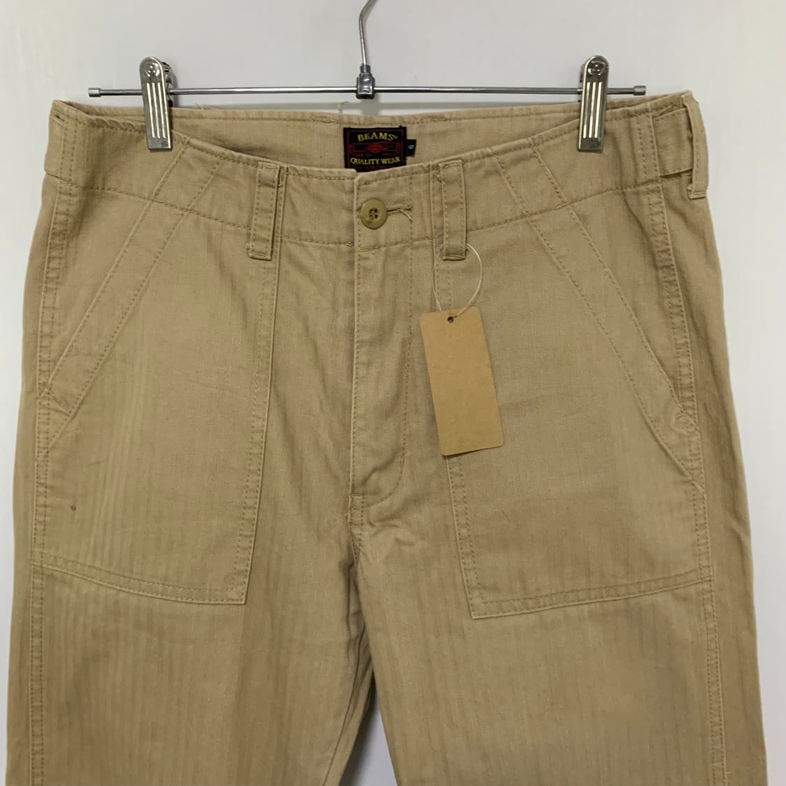 빔즈 빈티지 베이지 코튼 팬츠 면바지 S 30인치 상품이미지6