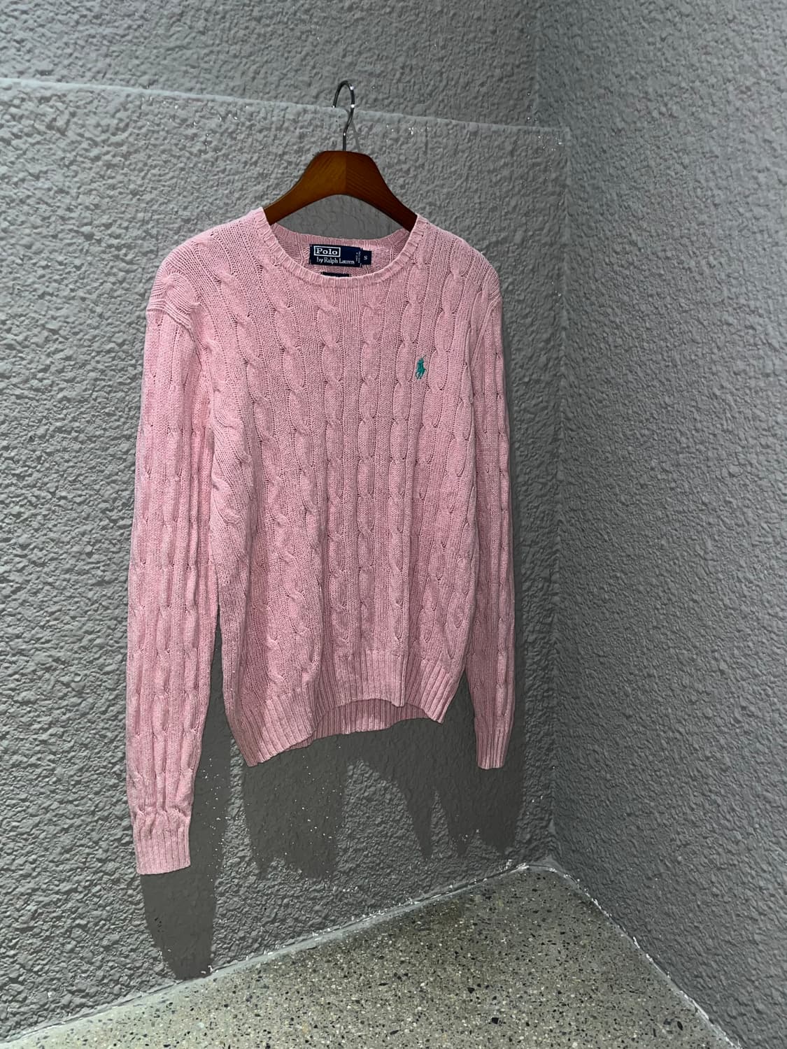 폴로 랄프로렌 핑크 케이블 니트 상품이미지2