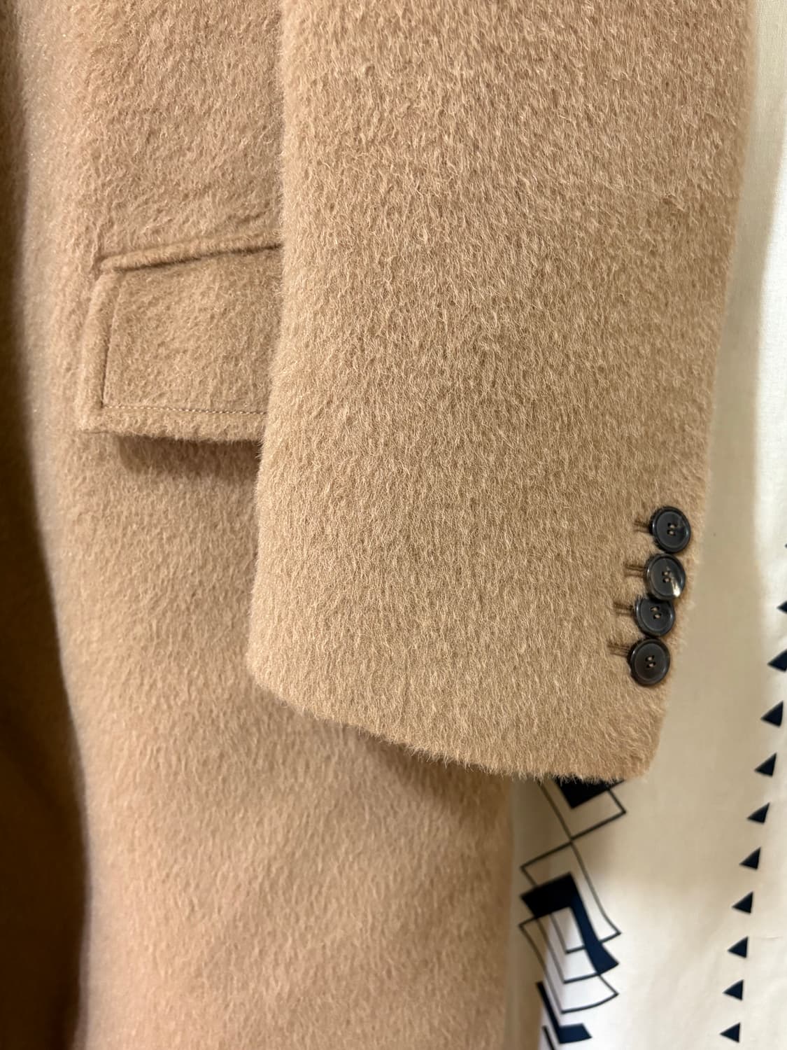 렉토 LAMA WOOL BLEND BALMACAAN COAT 상품이미지7