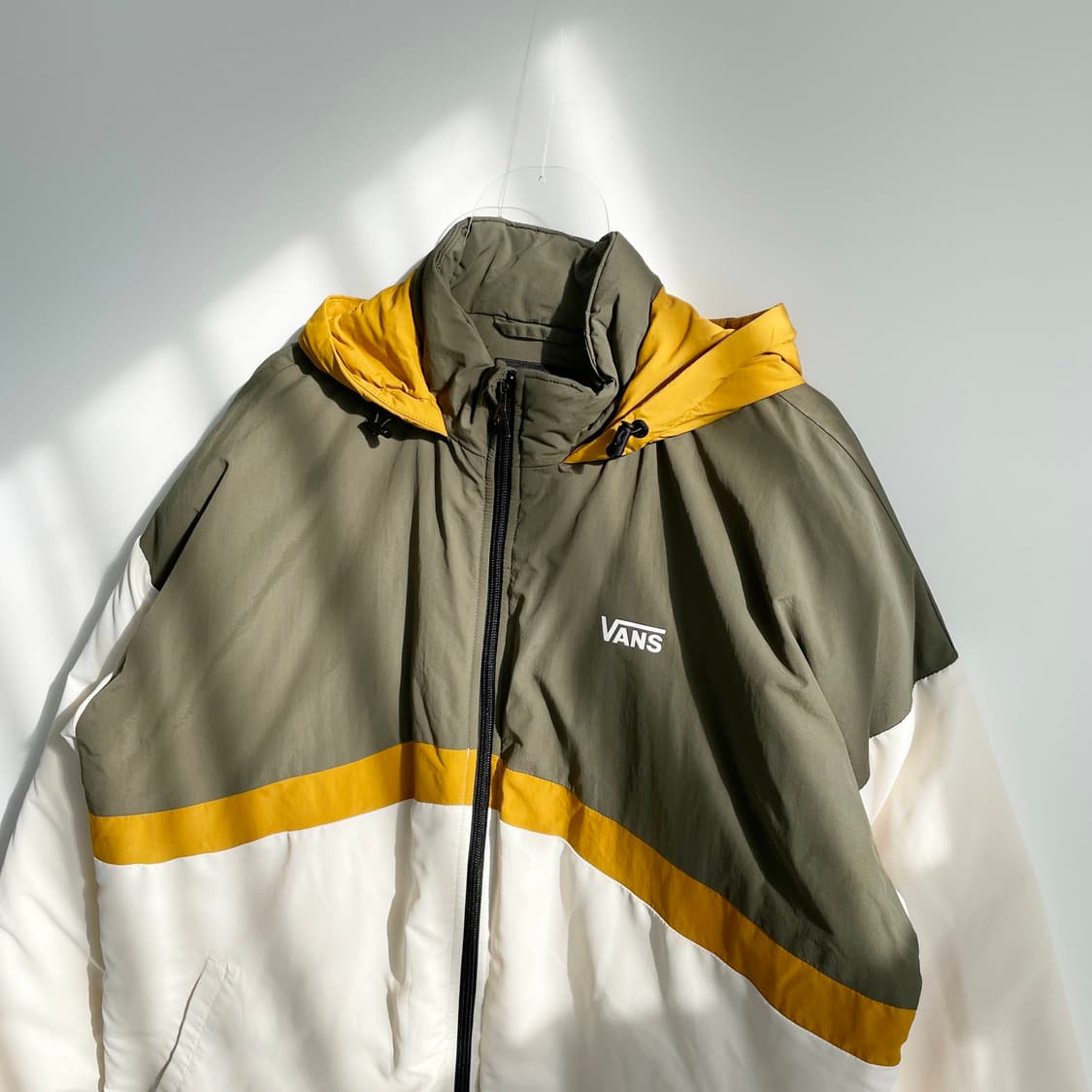 C1 반스 컬러블록 푸퍼 자켓 올리브 95사이즈 상품이미지2