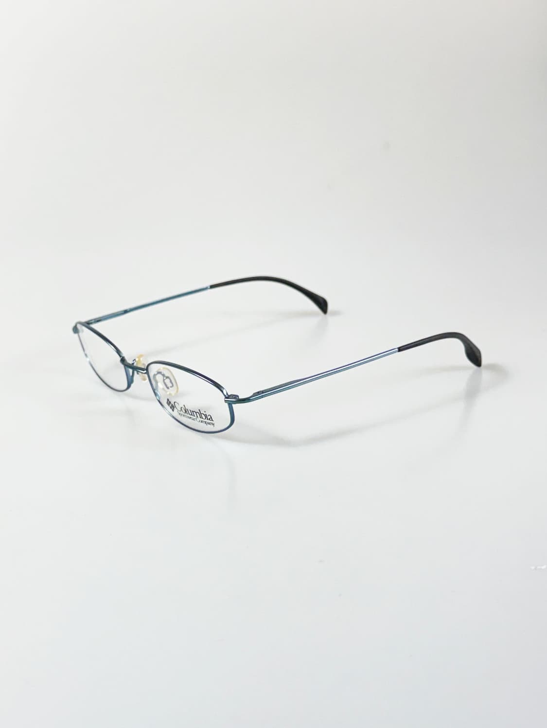 90s 컬럼비아 블루 슬림 오벌 메탈 빈티지 안경 상품이미지3