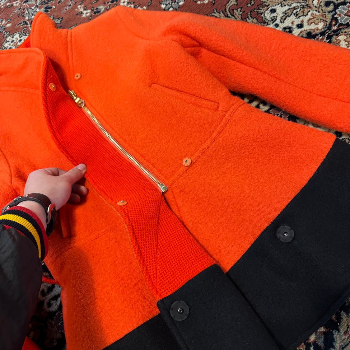 KENZO 겐조 부클레 울 자켓 (40) 숏 코트 상품이미지3