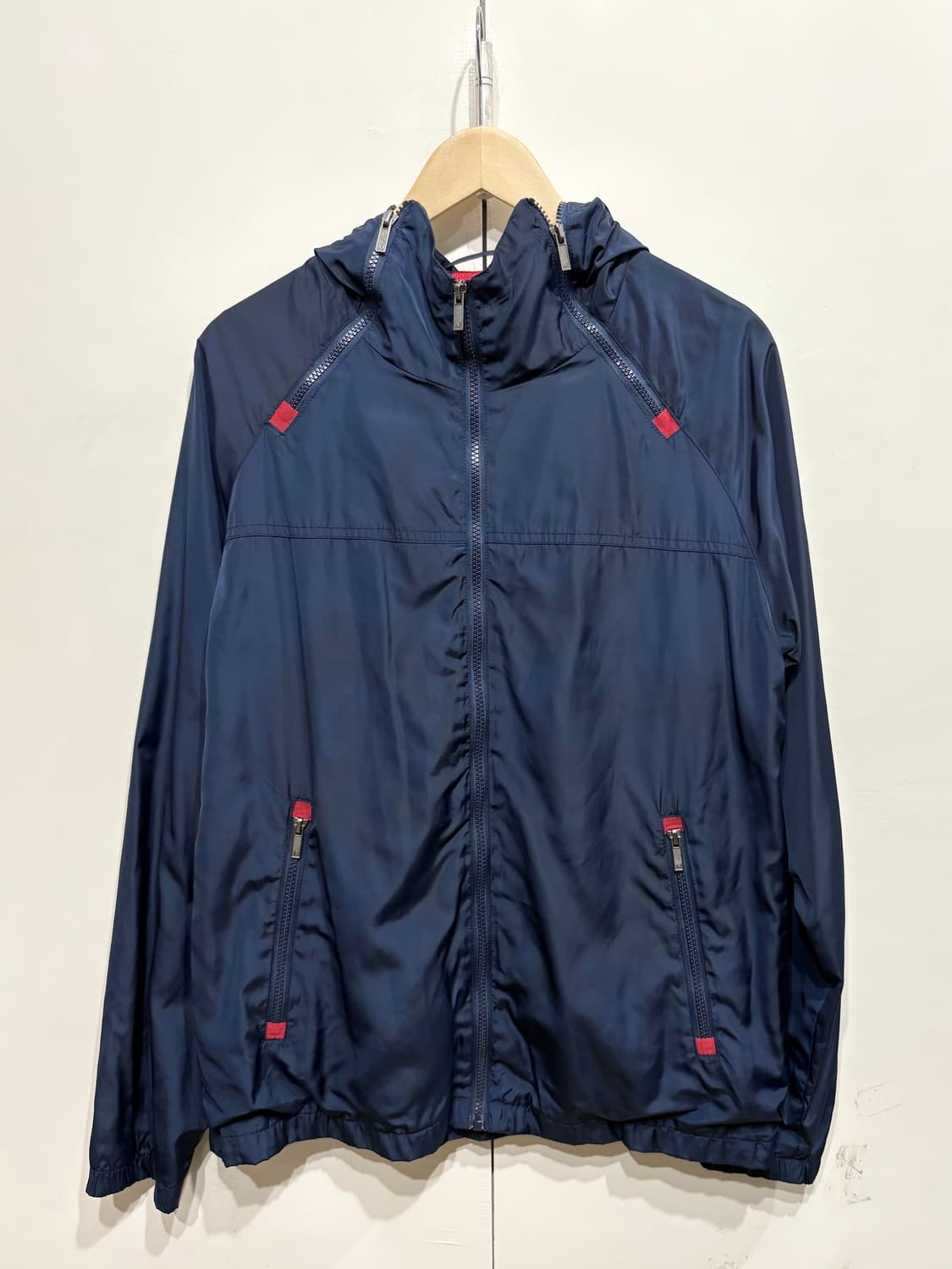 아르마니 진스 폴리쉘 후드 자켓 상품이미지1