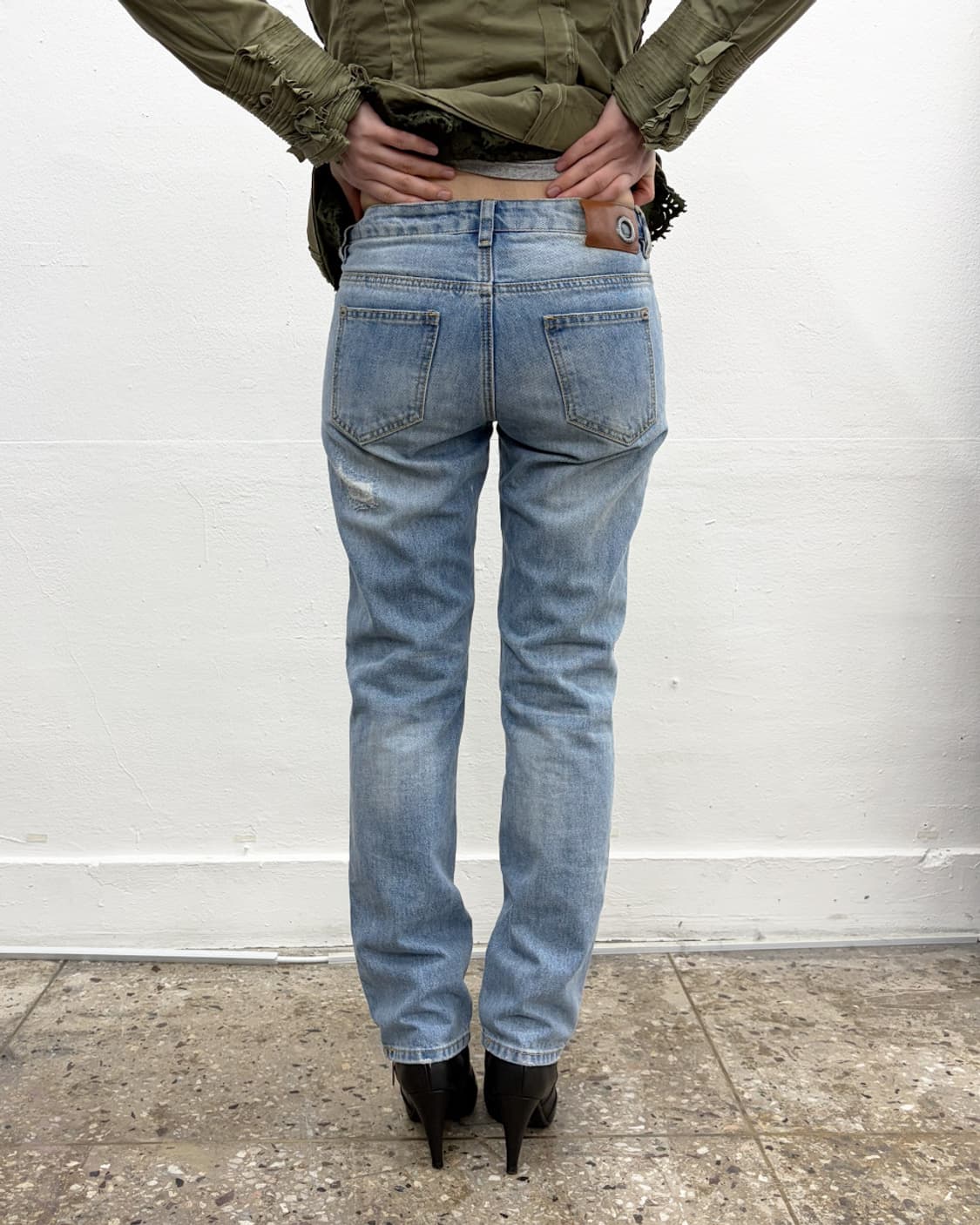 에르마노 설비노 글리터 포인트 데님 팬츠 상품이미지2