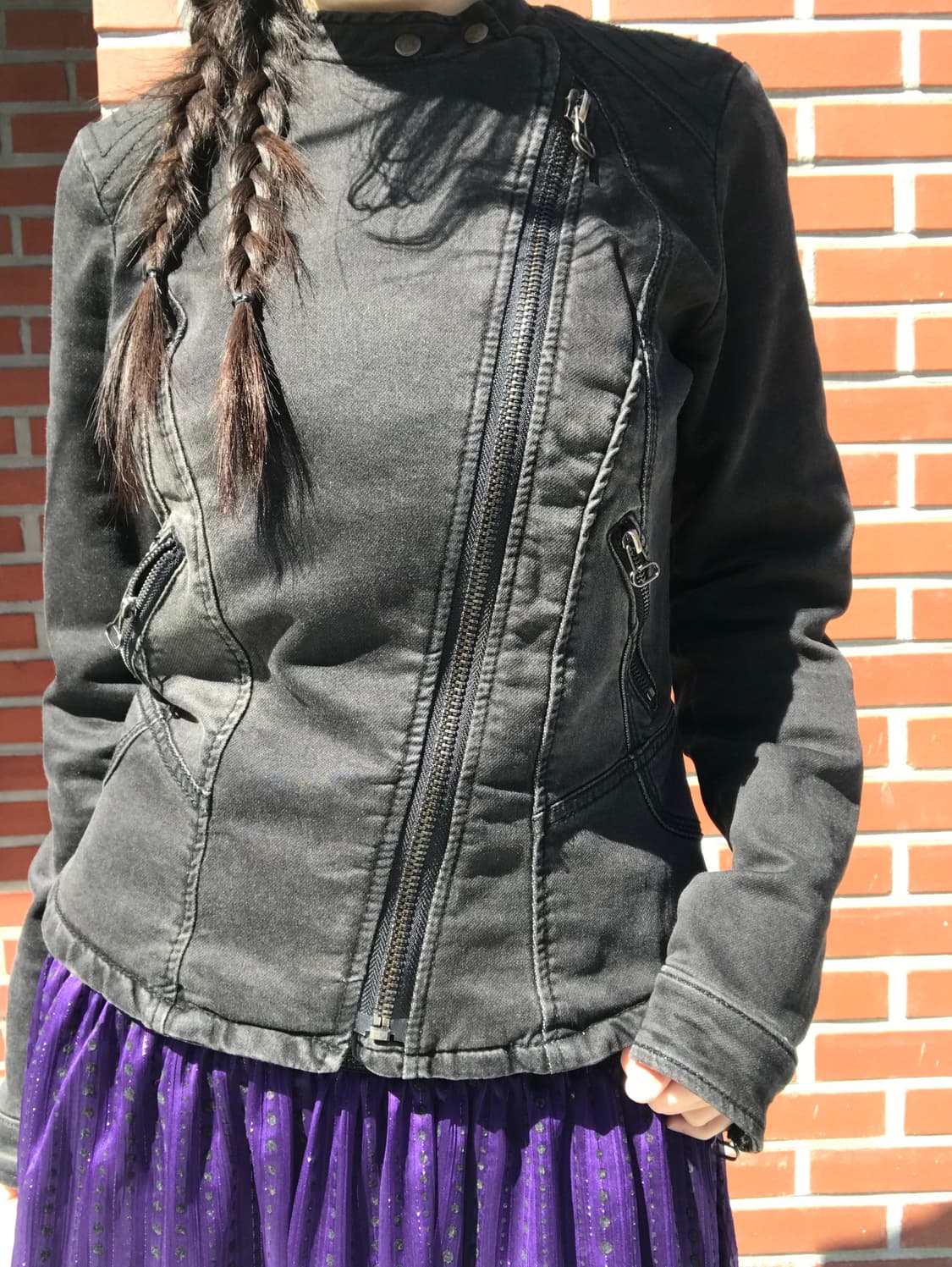 vintage slim fit denim jacket 상품이미지5