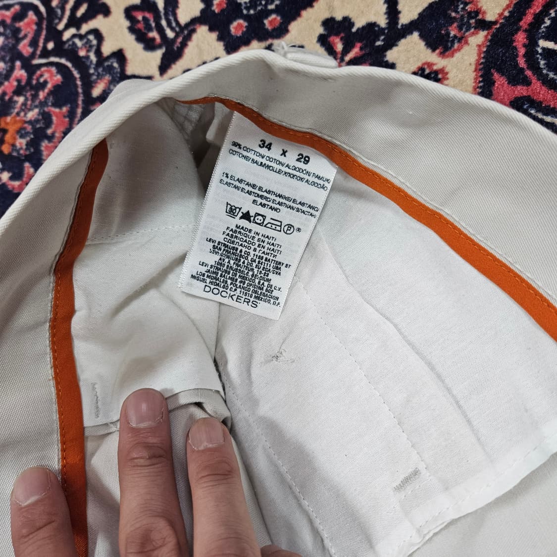 도커스(DOCKERS) in USA 핀턱 코튼 레귤러 팬츠 34size 상품이미지7