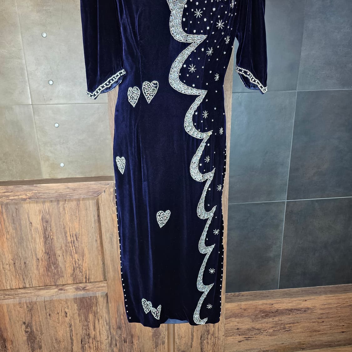 벨벳 스팽글 럭셔리 드레스  상품이미지5