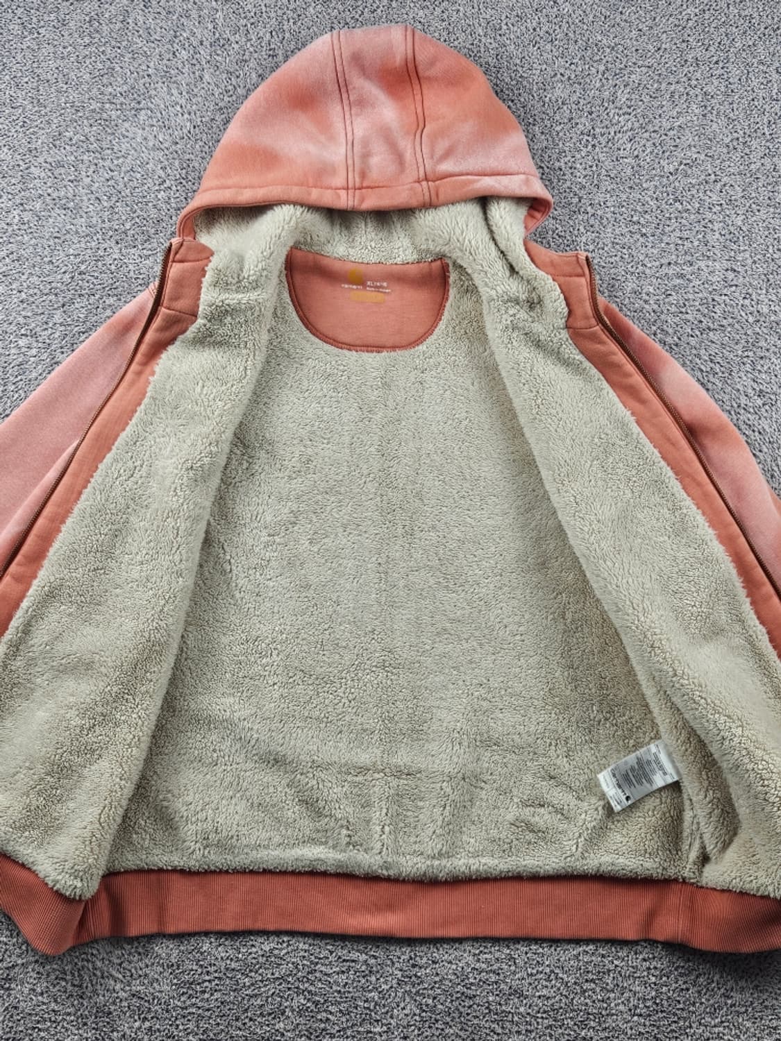 칼하트 다잉워시드 커스텀 쉐르파 라인드 후드집업 ( XL )/ 10825 상품이미지10