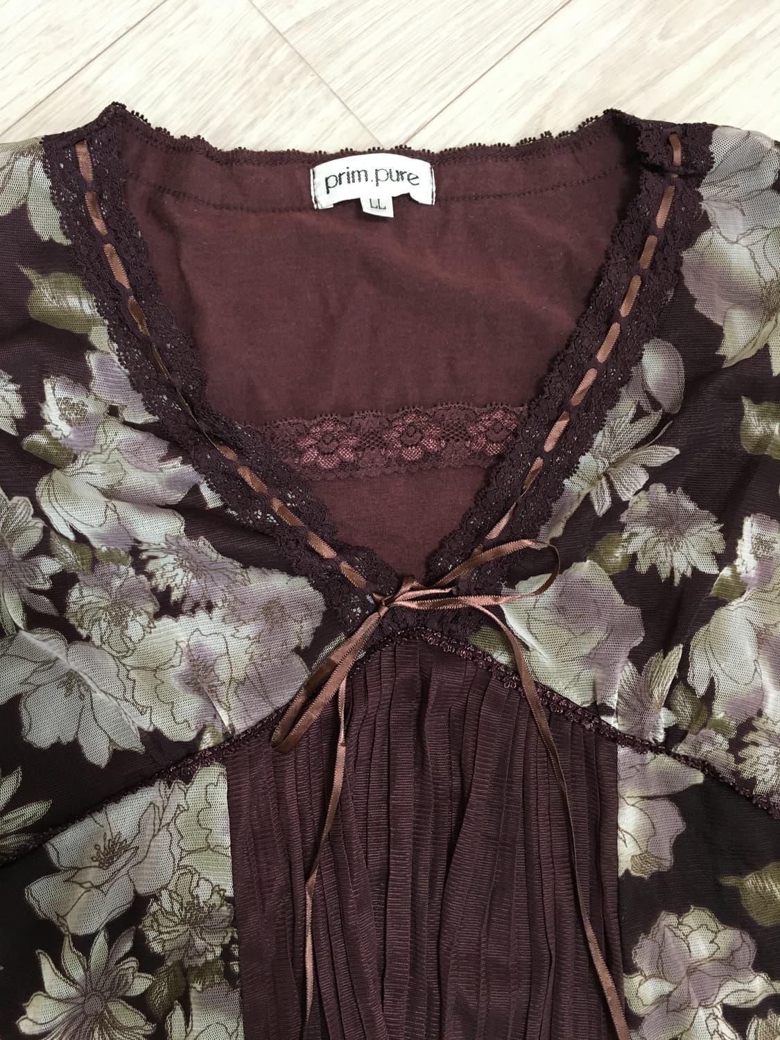 앤티크 고풍빈티지 플라워 슬리브 상품이미지4