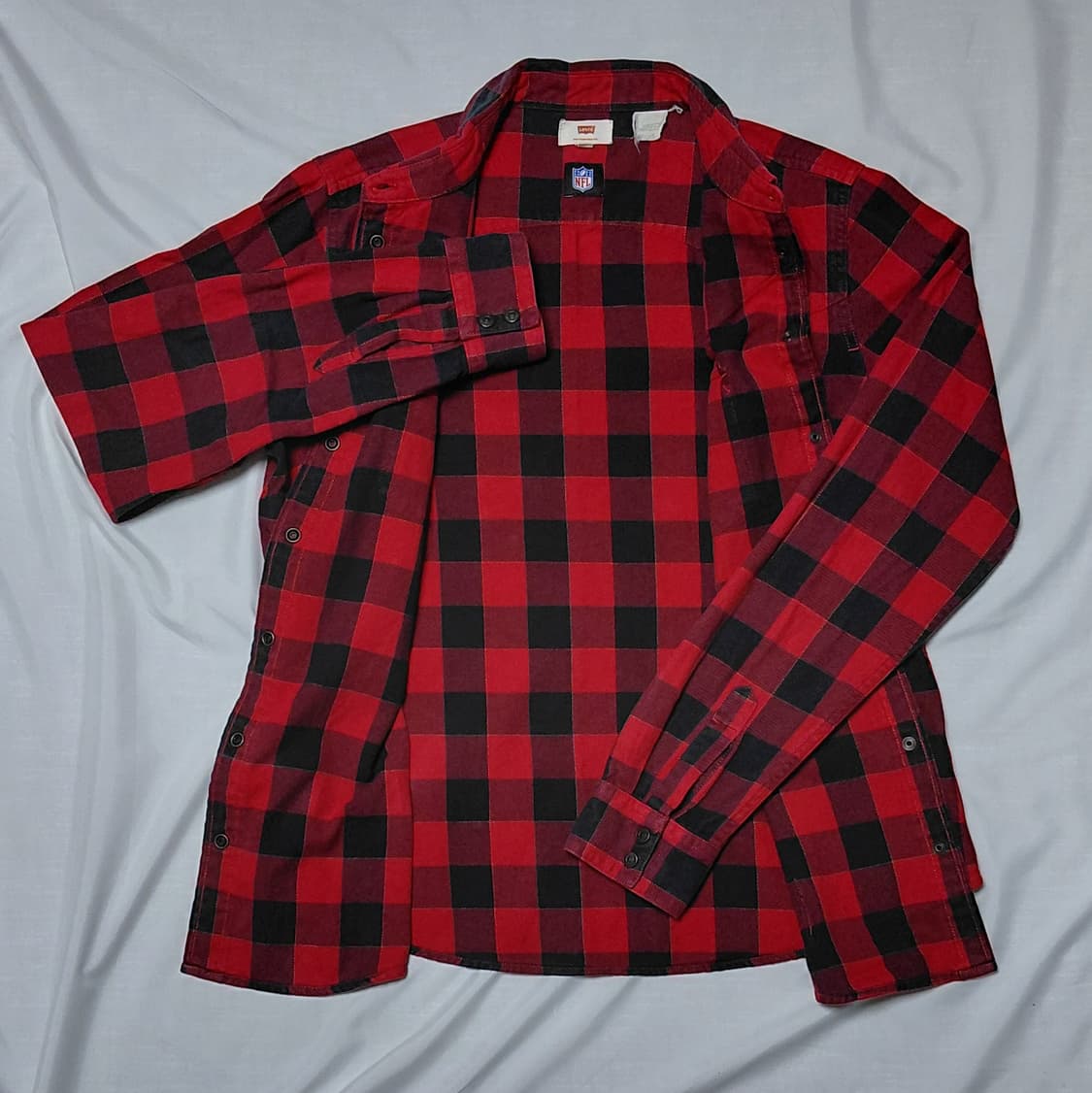 Levi's NFL 샌프란시스코 체크 셔츠 M 상품이미지4