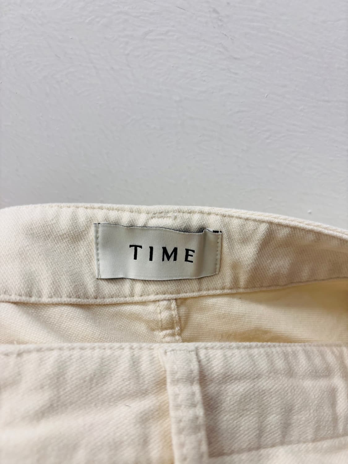 25년도 TIME 타임  아이보리 코튼팬츠 상품이미지3