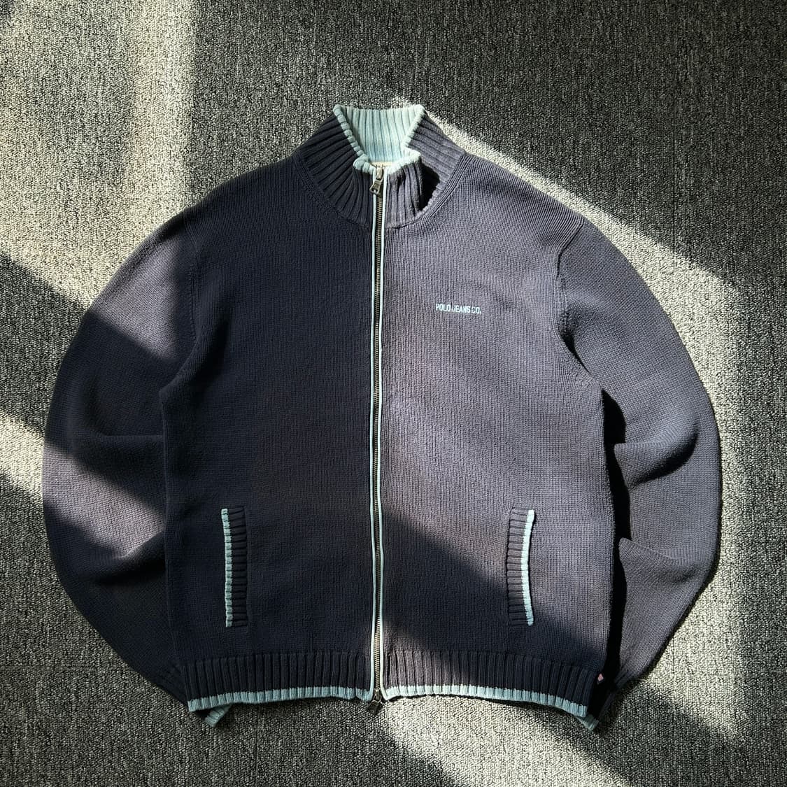 폴로 진스 투웨이 니트집업 상품이미지1