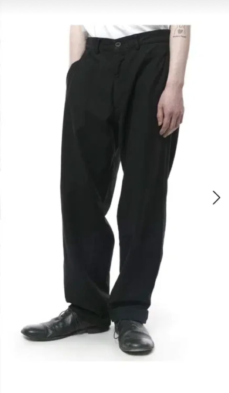 이얼즈어고 백사틴 신치백 블랙팬츠 M 상품이미지2