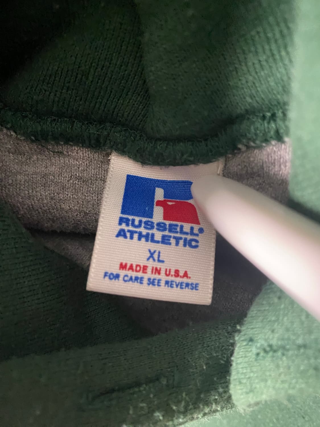 [XL] 80s 러셀 더블페이스 후드 딥그린 상품이미지5