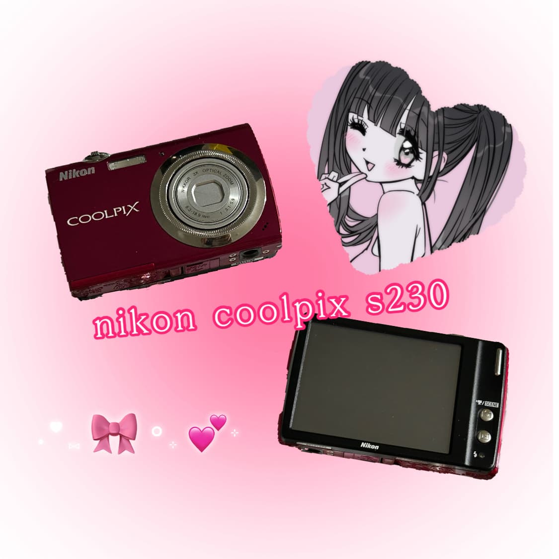 니콘 쿨픽스s230/COOLPIX S230 체리핑크 상품이미지1