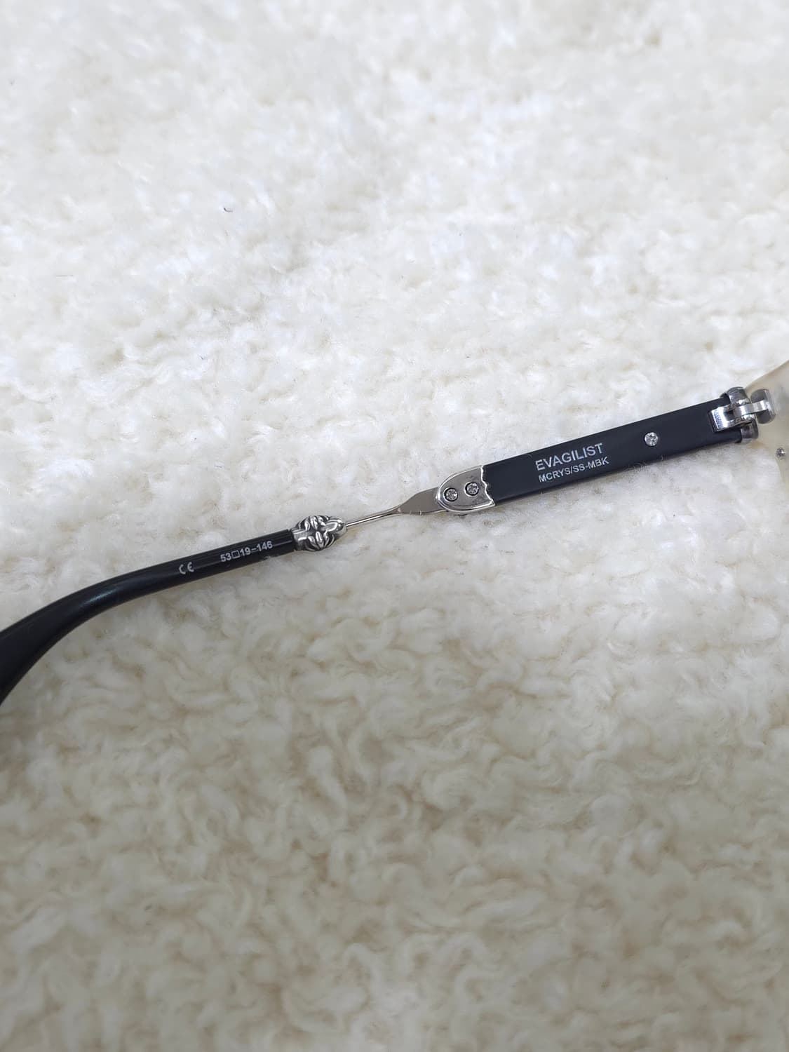 [OS] 크롬하츠 에바질리스트 안경 매트 크리스탈 실버 매트블랙 상품이미지6