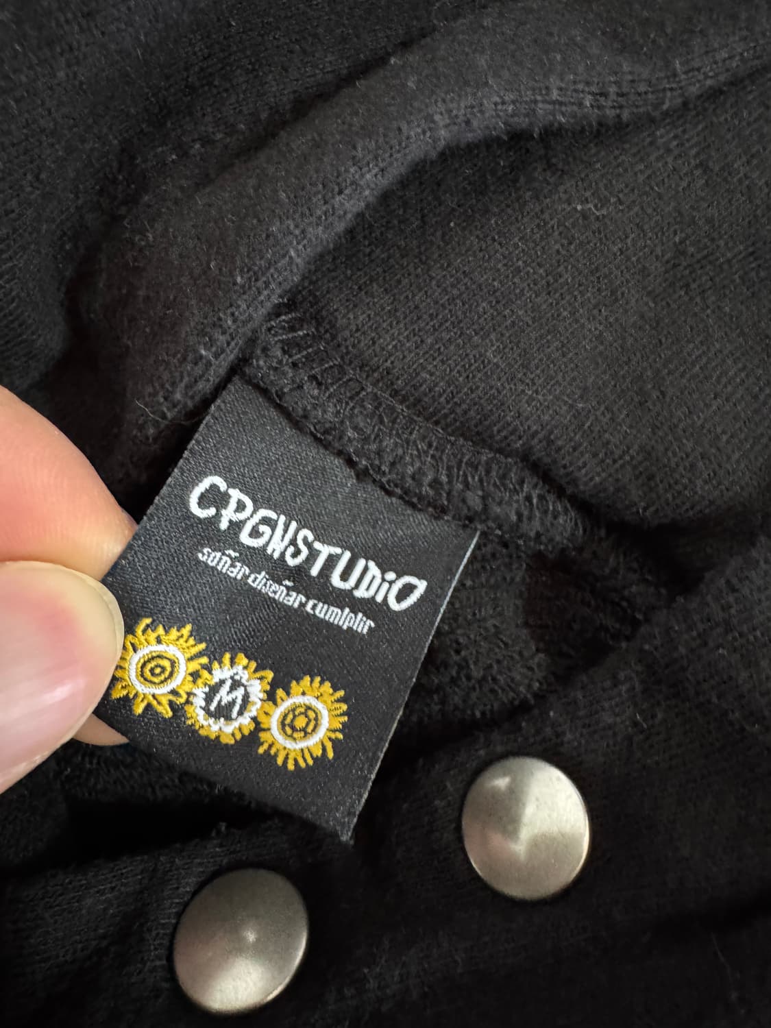 꼼파뇨 크래킹 스냅 레글런 후드티 L~XL 상품이미지3