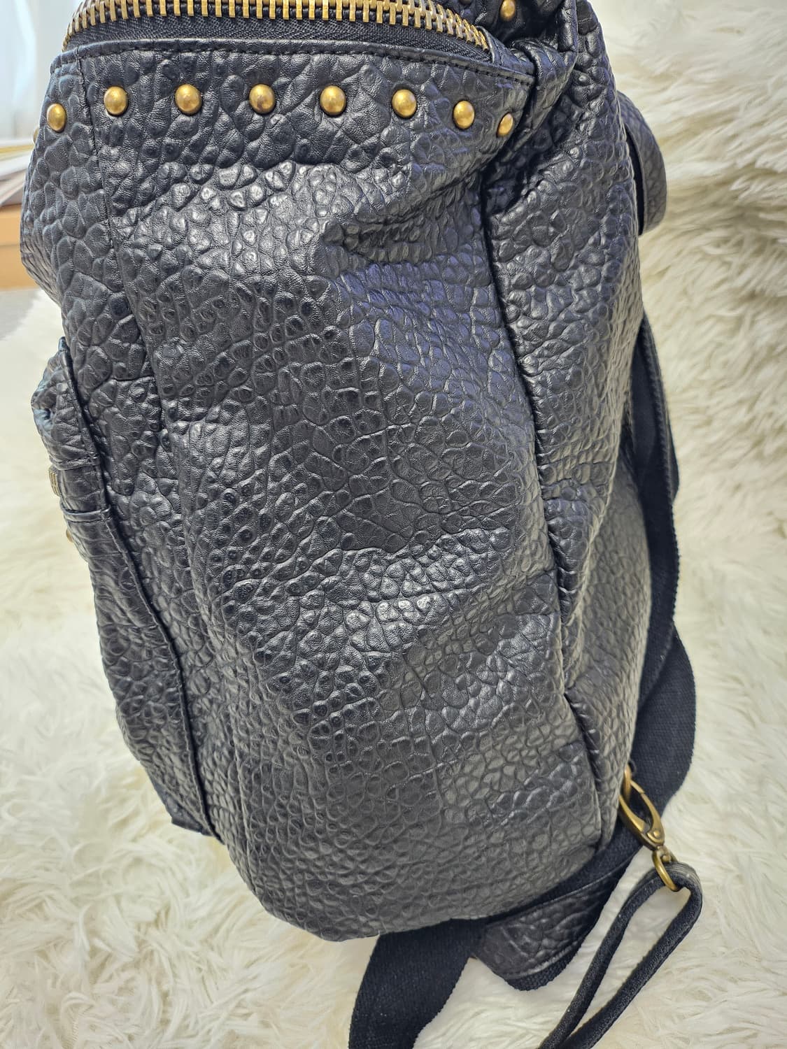 여성 비나티지 폴로 랄프로렌 데님 & 서플라이 인조 가죽 백팩 상품이미지4