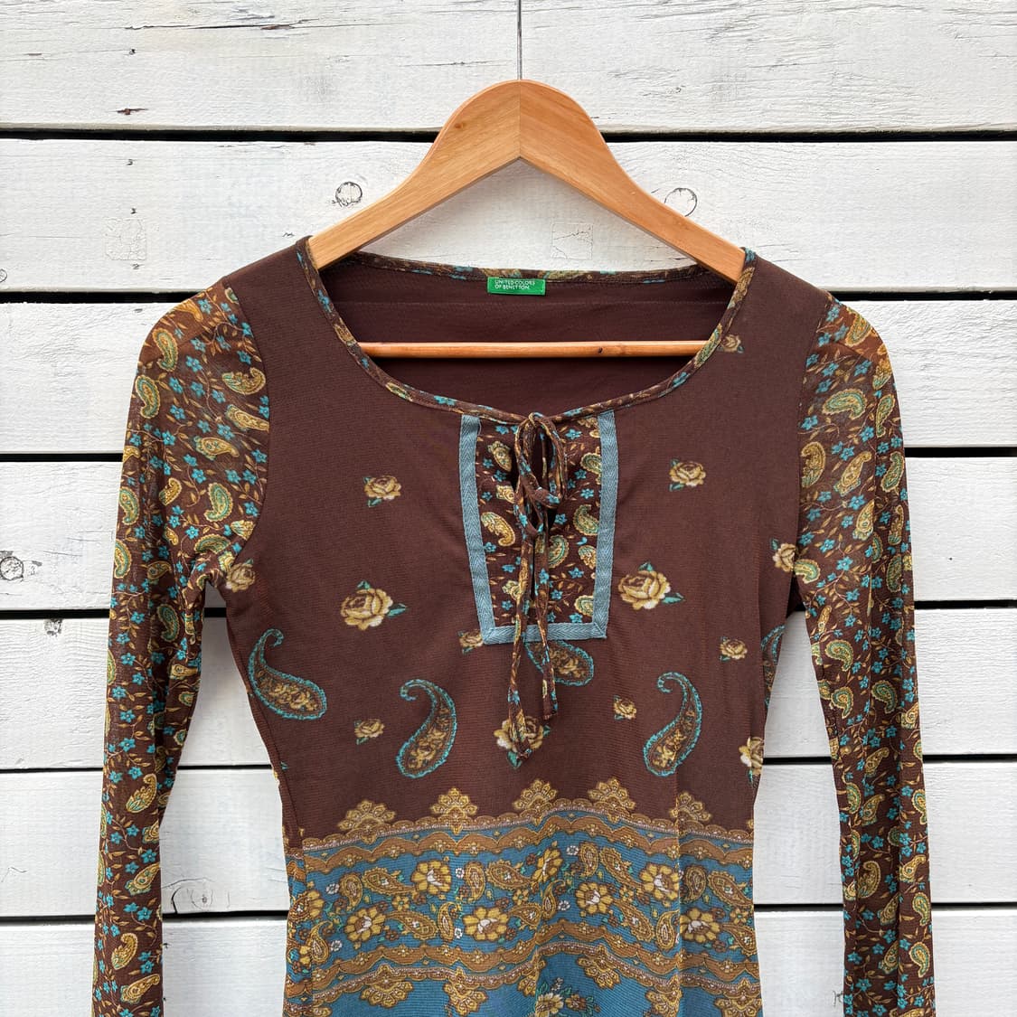 Benetton 베네통 플라워 블라우스 탑 상품이미지3