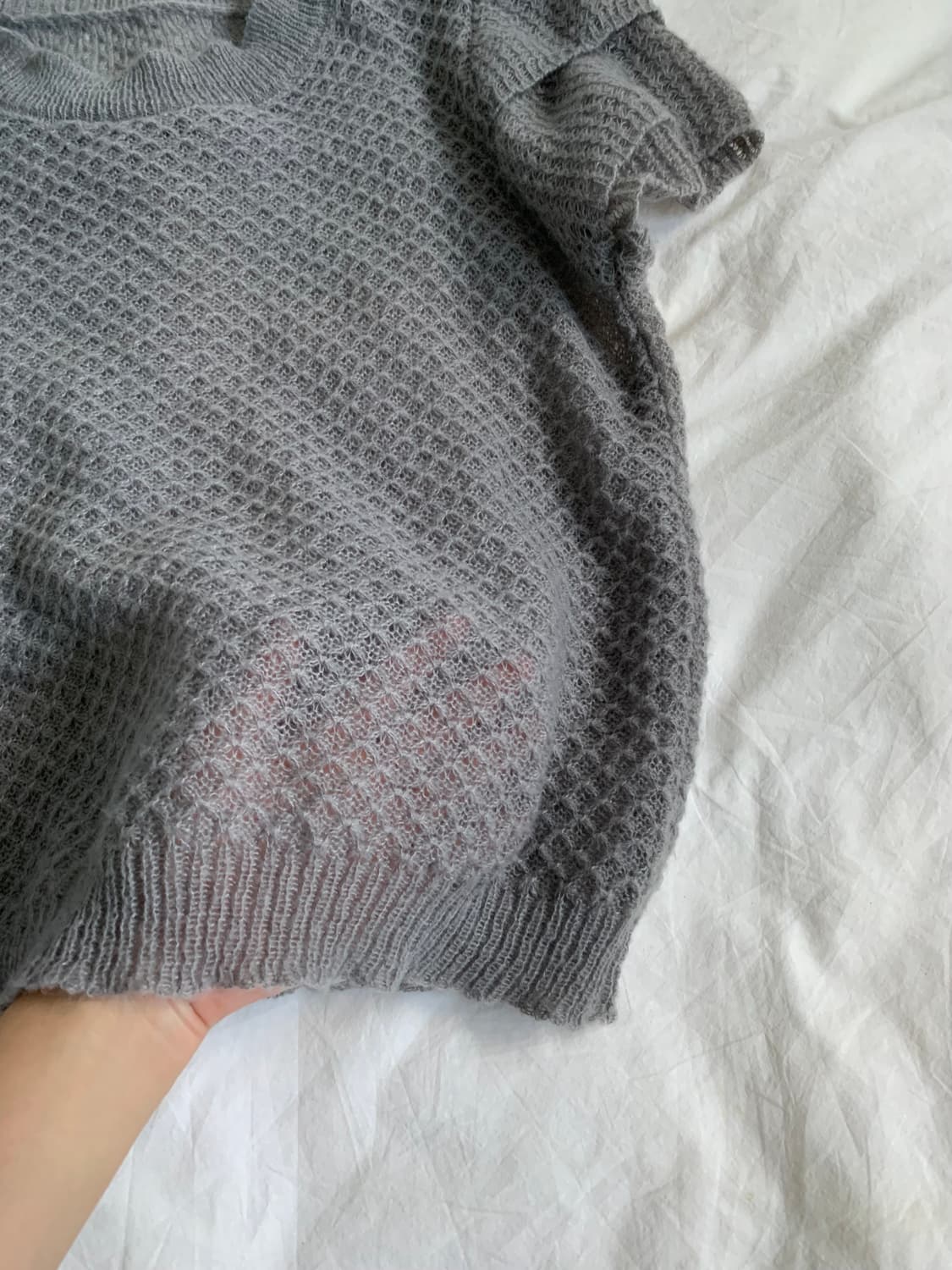 모헤어 프릴 니트 탑 상품이미지3