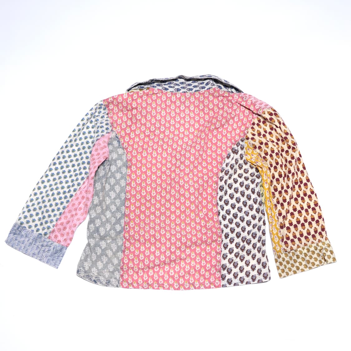 [JPN] Patchwork Wrap Blouse 상품이미지2
