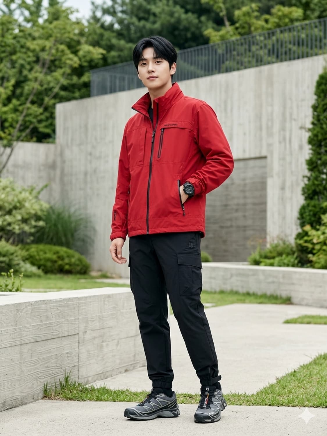 KOLON SPORT 코오롱스포츠 고어텍스 바람막이 자켓 레드 상품이미지1