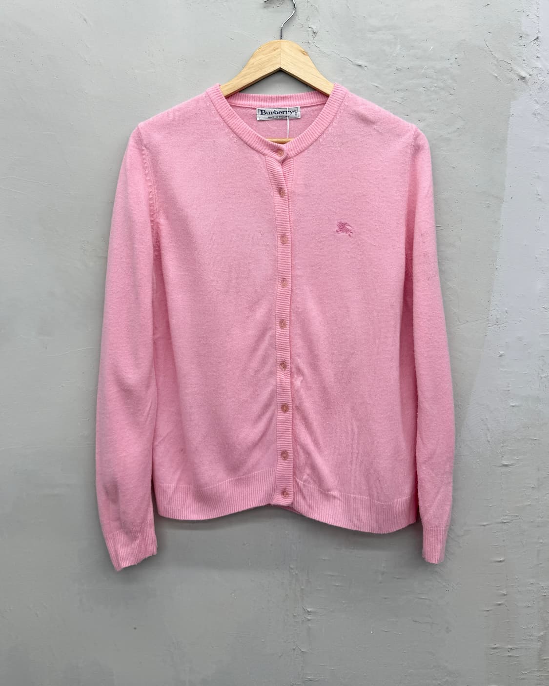 버버리 90s 라운드넥 코튼 니트 가디건 상품이미지1