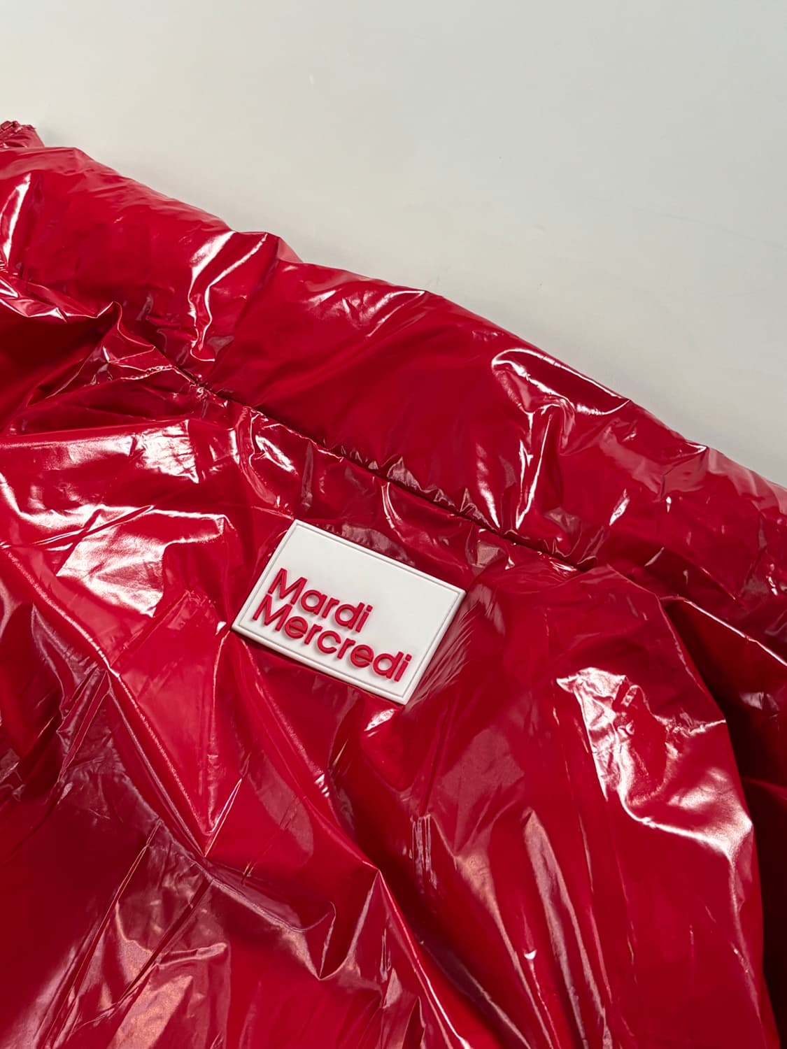 *새상품* Mardi 마르디 메크르디 레오파드 레드컬러 리버시블 다운 패 상품이미지5