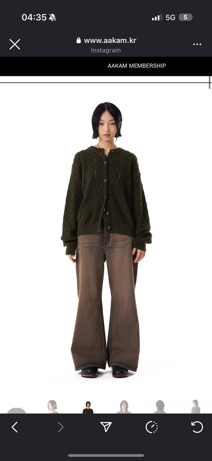 아캄 니트 가디건 2사이즈 상품이미지2