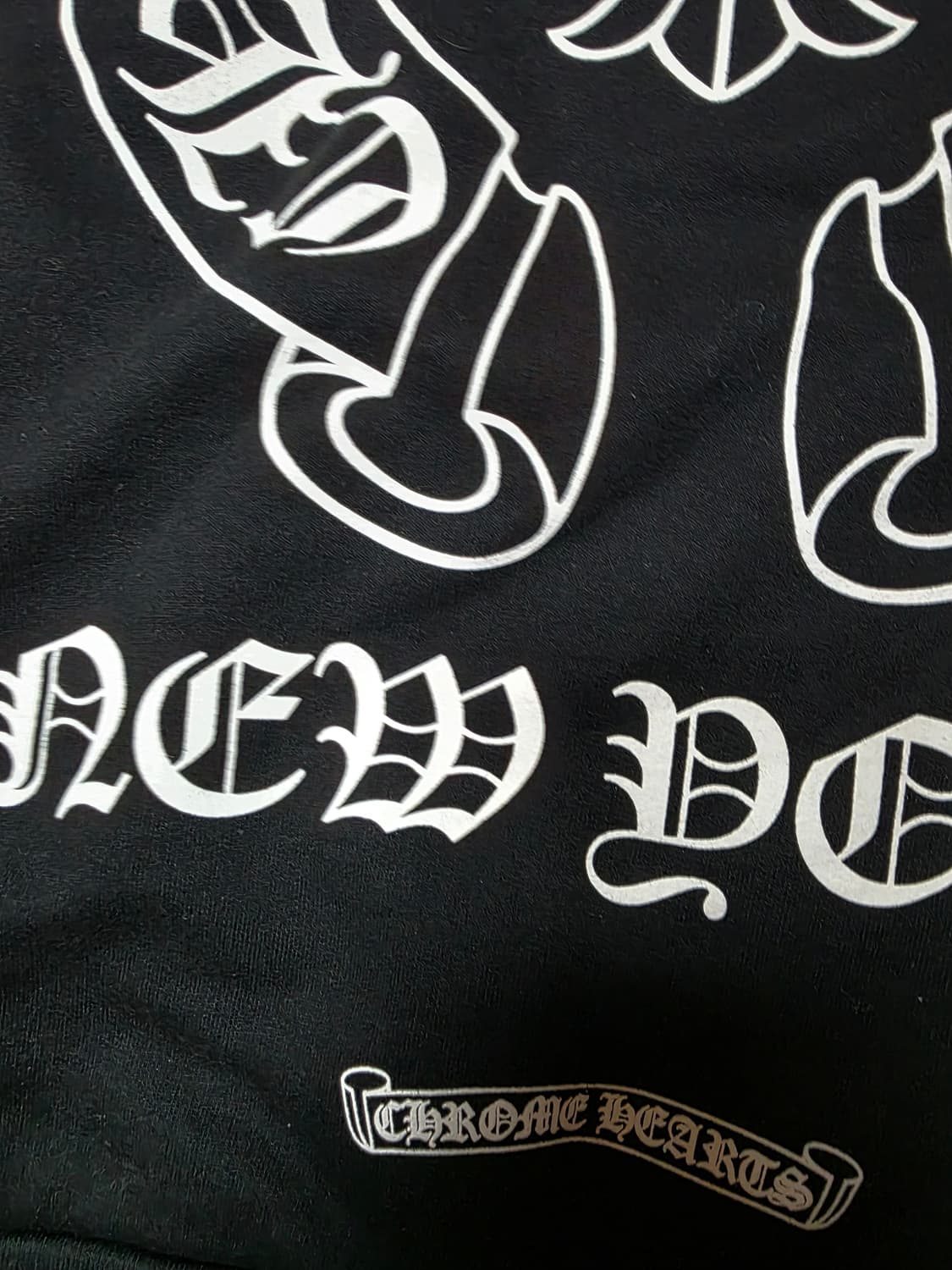 [새상품급]크롬하츠 홀스슈 뉴욕 후드티 블랙 상품이미지3