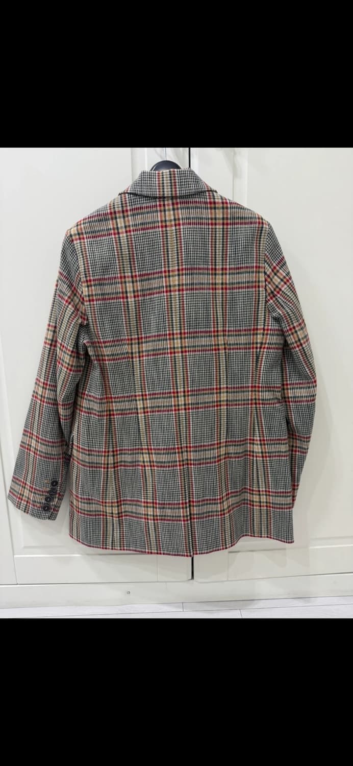 써스데이아일랜드 체크 더블자켓 상품이미지6