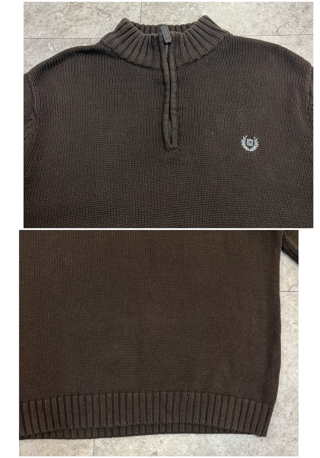 폴로 랄프로렌 챕스 반집업 니트 브라운 XL #csz4031 상품이미지5