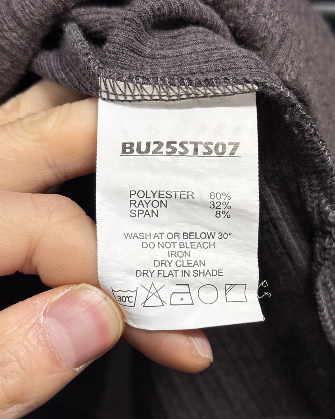 빅유니온 헨리넥 스트라이프 반팔 니트 갈색 브라운 차콜 S 웨스턴 오버핏 상품이미지8