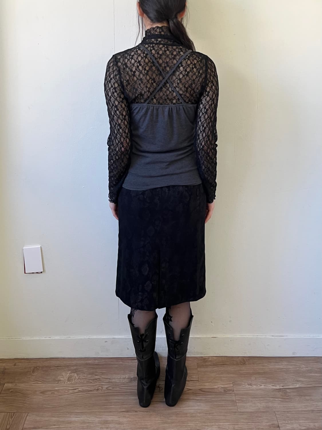 axes 로브 도트 슬리브리스 상품이미지10