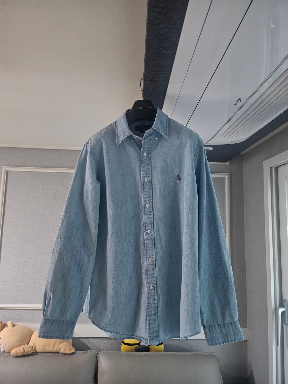 [거의 새것] 폴로 랄프로렌 샴브레이 클래식 셔츠 남방 L 상품이미지1