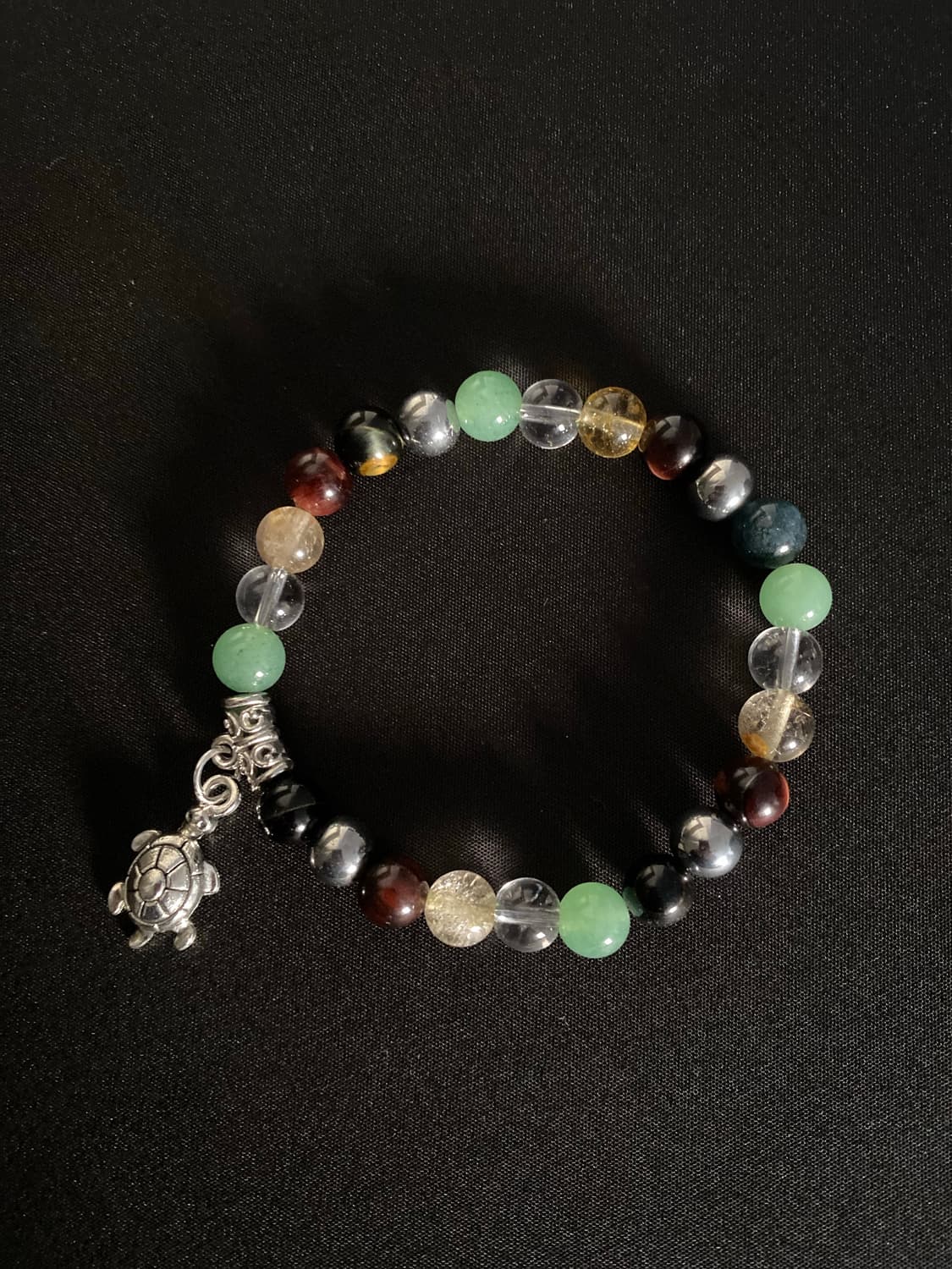 거북이 장식  원석 팔찌 상품이미지1