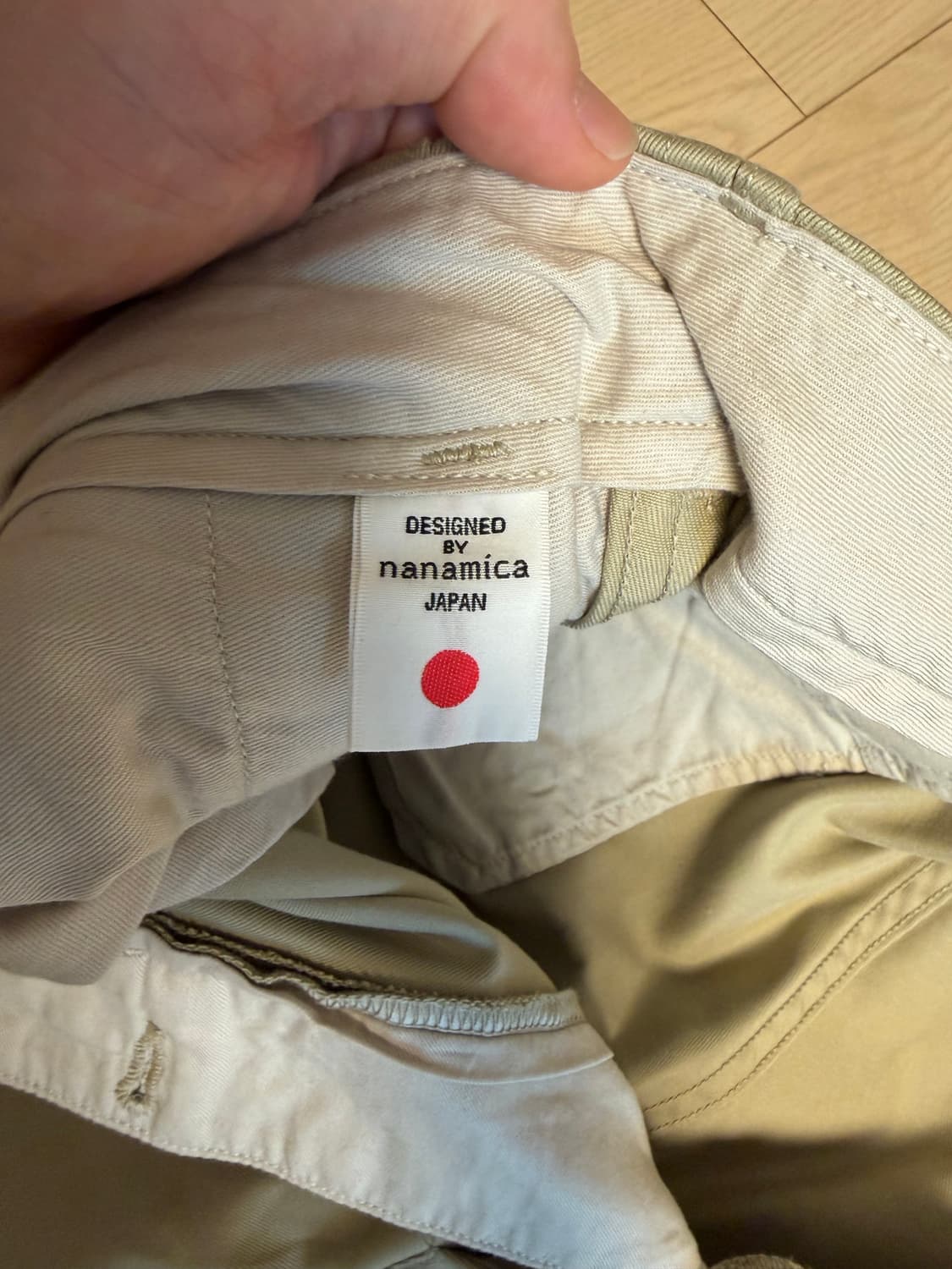[34] 나나미카 와이드 치노 카키 상품이미지3