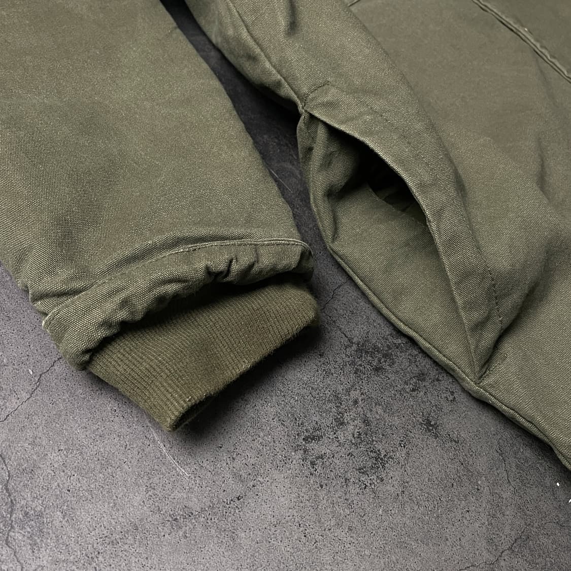 DICKIES 디키즈 빈티지 카키 후드 집업 자켓 A00803 상품이미지6