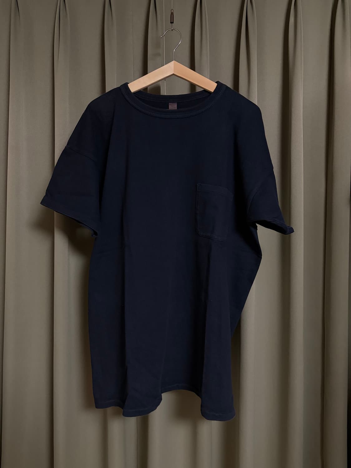 타이가 타카하시 LOT 601 티셔츠 가먼트다잉 네이비 40 상품이미지1