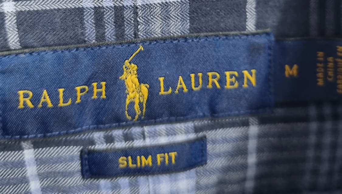 M (95) 폴로랄프로렌 블루 체크셔츠 남방 상품이미지3