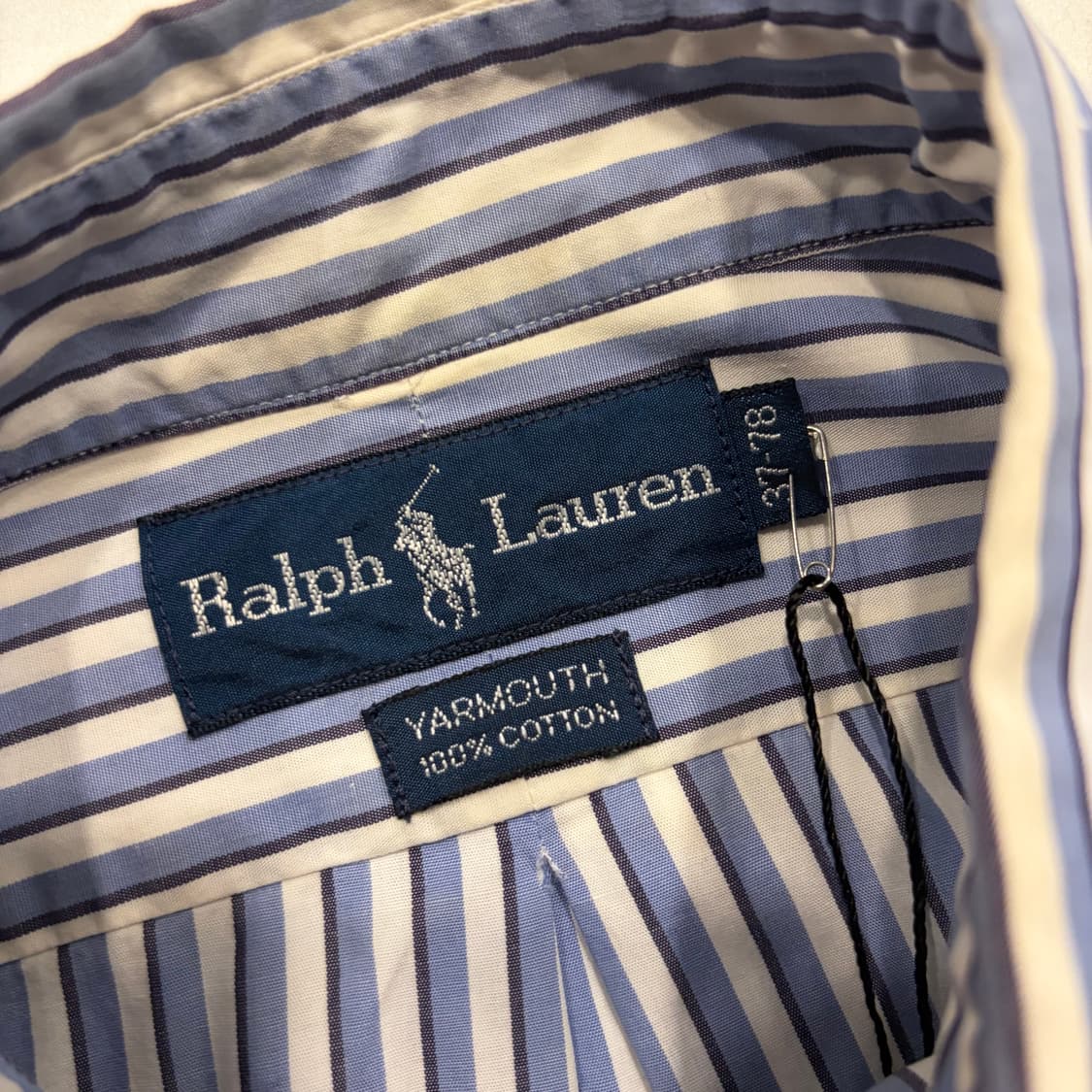 [S] 폴로 랄프로렌 스트라이프 긴팔 셔츠 블루 C799 상품이미지5